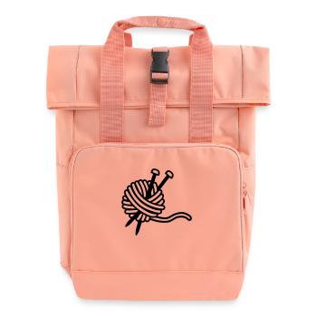 Tricoter - Sac à dos Roll Top à deux anses - rose liberty - Devant