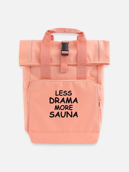 Sauna Wellness Spa - Rolltop Rucksack mit zwei Griffen - Chintzrosa
