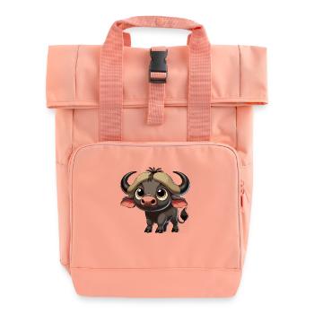 Kap Büffel Kind - Rolltop Rucksack mit zwei Griffen - Chintzrosa - Vorne