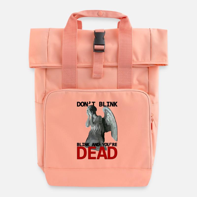 Don't blink - Rolltop Rucksack mit zwei Griffen - Chintzrosa