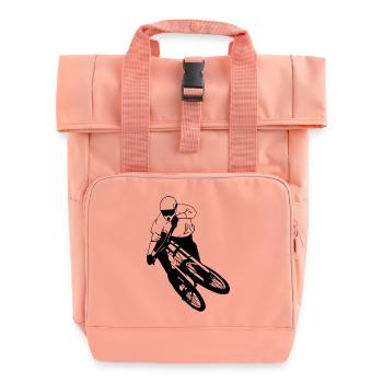 Downhill - Mountainbiking - Roll Top Backpack with Two Handles - chintz rose - Front