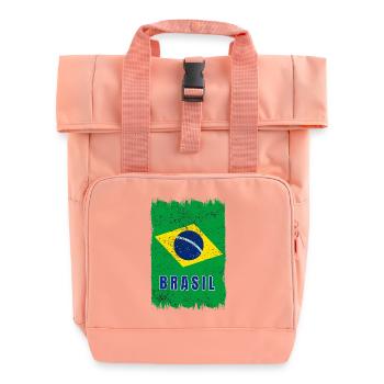 drapeau du Brésil - Sac à dos Roll Top à deux anses - rose liberty - Devant