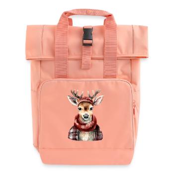 oh deer! - Rolltop Rucksack mit zwei Griffen - Chintzrosa - Vorne