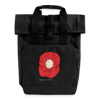 Un coquelicot soporifique - Sac à dos Roll Top à deux anses - noir - Devant