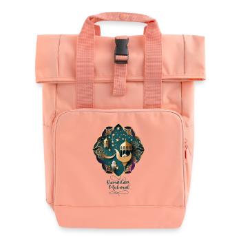 Ramadan Gift Eid Mubarak Islam Allah Muslim - Roll Top Backpack with Two Handles - chintz rose - Front
