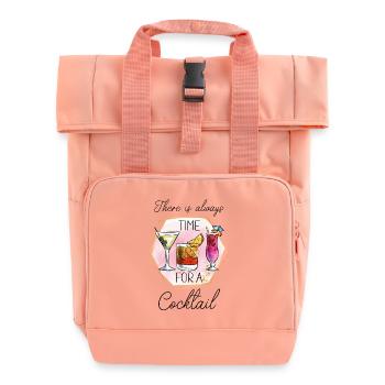 Cocktail Été Plage Bar Club Fête Boisson - Sac à dos Roll Top à deux anses - rose liberty - Devant