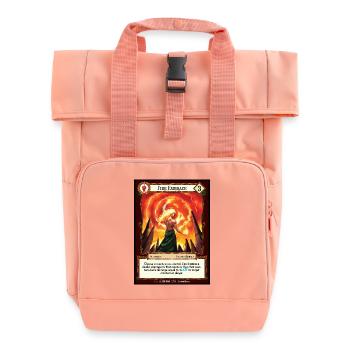 Étreinte de Feu - Sac à dos Roll Top à deux anses - rose liberty - Devant