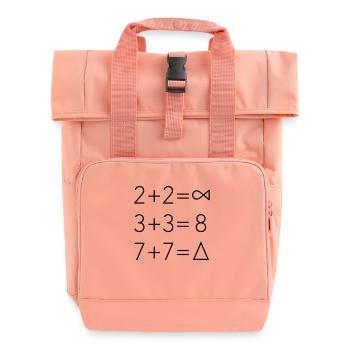 Hipster Math Ace Style de s'attendre triangle - Sac à dos Roll Top à deux anses - rose liberty - Devant