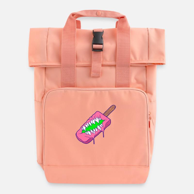 Bite Bite Baby - Rolltop Rucksack mit zwei Griffen - Chintzrosa
