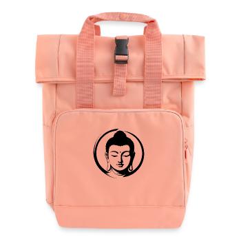 Buddha - Rolltop Rucksack mit zwei Griffen - Chintzrosa - Vorne