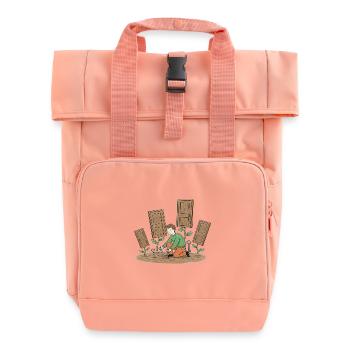 Gärtner wächst Türen - Rolltop Rucksack mit zwei Griffen - Chintzrosa - Vorne
