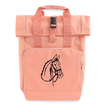 Cheval de selle - Sac à dos Roll Top à deux anses - rose liberty - Devant