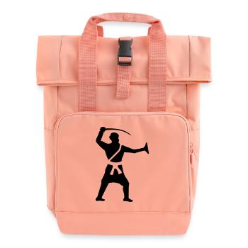 gatka schwerttanz indische kampfkunst - Rolltop Rucksack mit zwei Griffen - Chintzrosa - Vorne