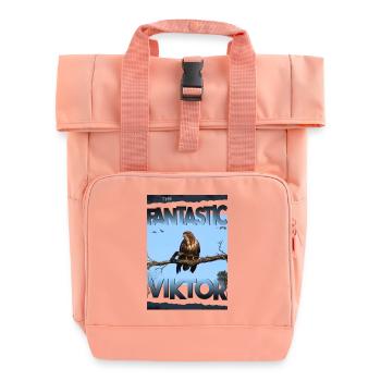 Viktor Geburtstag Viktor - Rolltop Rucksack mit zwei Griffen - Chintzrosa - Vorne