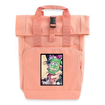 Artprint Ezekiel No Titel D2 copy - Rolltop Rucksack mit zwei Griffen - Chintzrosa - Vorne