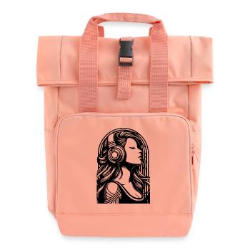 Lebendige Musik - Rolltop Rucksack mit zwei Griffen - Chintzrosa - Vorne