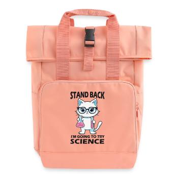Résignation - J’essaie la science - Sac à dos Roll Top à deux anses - rose liberty - Devant