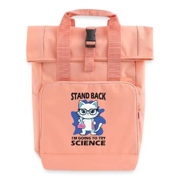 Résignation - J’essaie la science - Sac à dos Roll Top à deux anses - rose liberty - Devant