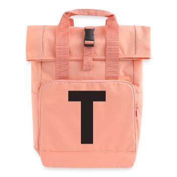 T - Roll Top Backpack with Two Handles - chintz rose - Front