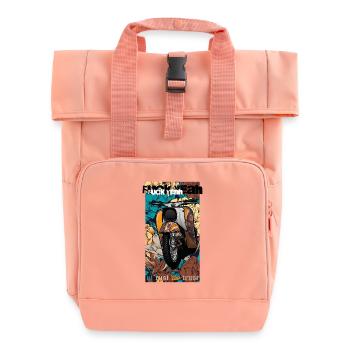 Schwalbe Tuning (gelb / Rost) // Illustration - Rolltop Rucksack mit zwei Griffen - Chintzrosa - Vorne