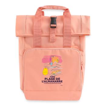 Kitesurfen und Wind Surf in Almanarre Hyères - Rolltop Rucksack mit zwei Griffen - Chintzrosa - Vorne
