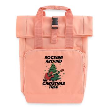 Schaukeln um den Weihnachtsbaum - Rolltop Rucksack mit zwei Griffen - Chintzrosa - Vorne