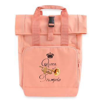 Queen of Trumpets - Rolltop Rucksack mit zwei Griffen - Chintzrosa - Vorne
