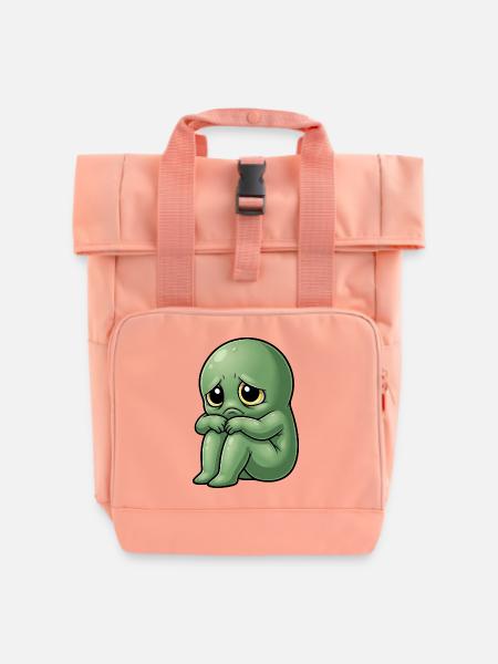 Trauriger Alienschwung Freundschaft Einsamkeit - Rolltop Rucksack mit zwei Griffen - Chintzrosa