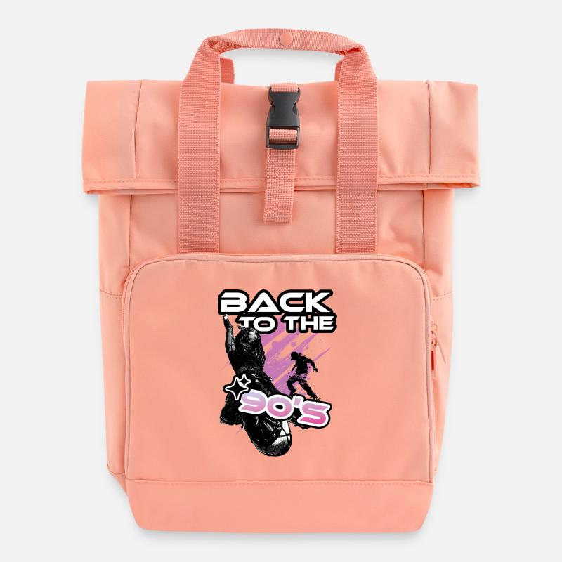 Retour 90s Néon Pop - Sac à dos Roll Top à deux anses - rose liberty