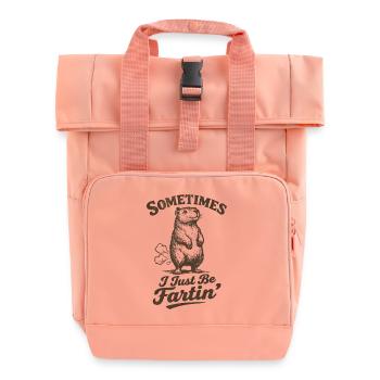 Parfois, je pète simplement. Eau de pet - Sac à dos Roll Top à deux anses - rose liberty - Devant