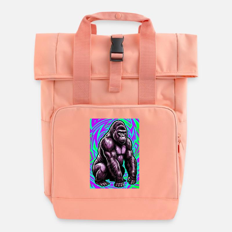 gorilla - Rolltop-reppu kahdella kahvalla - chintzroosa