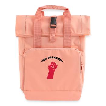 No Pasaran - Sie kommen nicht durch! - Rolltop Rucksack mit zwei Griffen - Chintzrosa - Vorne