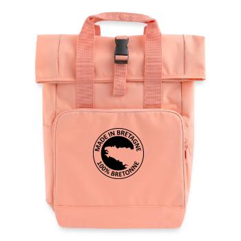 100% Bretonne - Sac à dos Roll Top à deux anses - rose liberty - Devant
