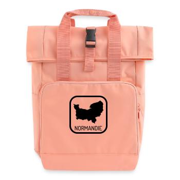 Normandie / Normand / Normande / France/ Normandy - Roll Top Backpack with Two Handles - chintz rose - Front