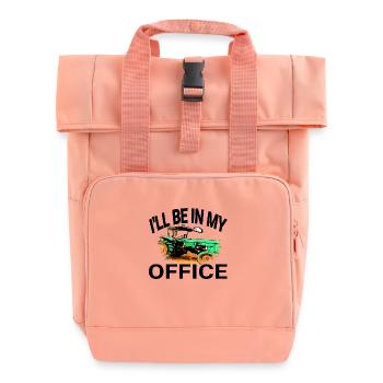 Tractor - Roll Top Backpack with Two Handles - chintz rose - Front