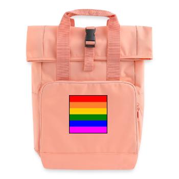 Arc-en-ciel - Sac à dos Roll Top à deux anses - rose liberty - Devant