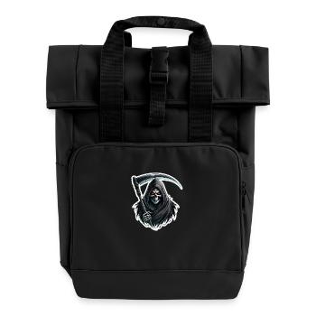 Sensenmann - Rolltop Rucksack mit zwei Griffen - Schwarz - Vorne