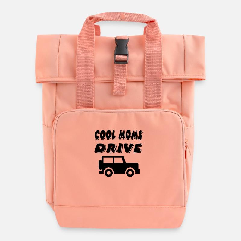 Auto - Rolltop Rucksack mit zwei Griffen - Chintzrosa