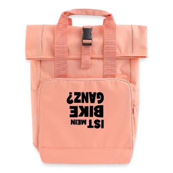 Bike - Roll Top Backpack with Two Handles - chintz rose - Front
