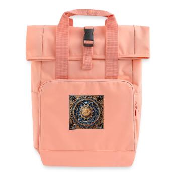 Ramadan Gift Eid Mubarak Islam Allah Muslim - Roll Top Backpack with Two Handles - chintz rose - Front
