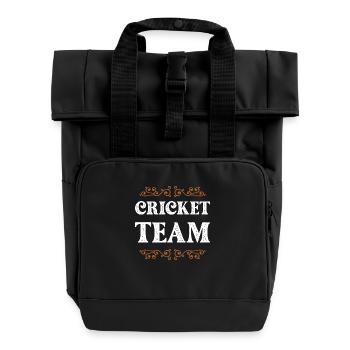 Cricket Crew - Rolltop Rucksack mit zwei Griffen - Schwarz - Vorne