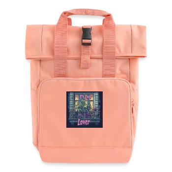 Canabis lover Berlin - Rolltop Rucksack mit zwei Griffen - Chintzrosa - Vorne