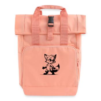 Clever Fox Sly Fox Croquis de dessin - Sac à dos Roll Top à deux anses - rose liberty - Devant