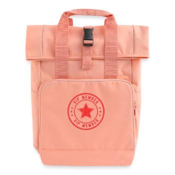 Vip Member - Roll Top Backpack with Two Handles - chintz rose - Front