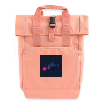 Fascinating deep-sea angler: The shining mystery - Roll Top Backpack with Two Handles - chintz rose - Front