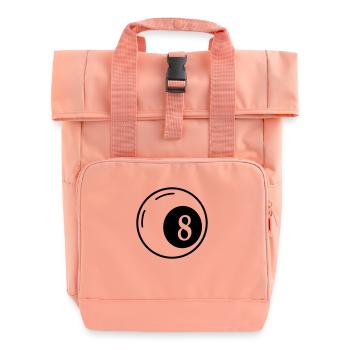n°8 - Sac à dos Roll Top à deux anses - rose liberty - Devant