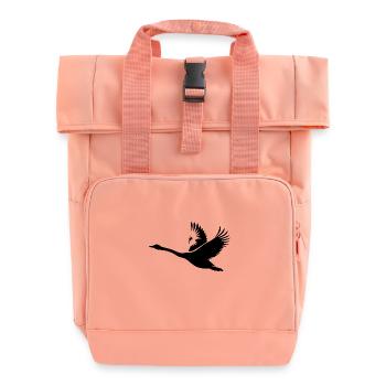 Cygne chanteur aux ailes fortes - Sac à dos Roll Top à deux anses - rose liberty - Devant