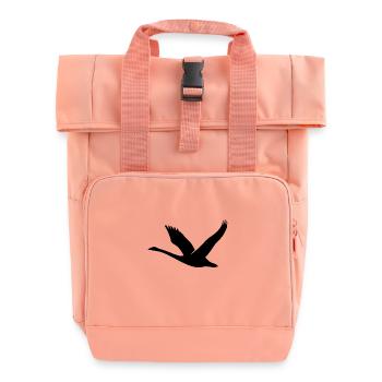 Cygne volant avec des ailes - Sac à dos Roll Top à deux anses - rose liberty - Devant