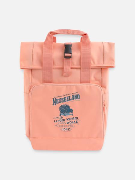 Aotearoa - Neuseeland - Rolltop Rucksack mit zwei Griffen - Chintzrosa