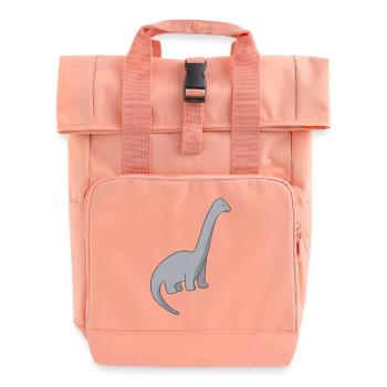 Dinosaur cadeaux fossiles Kawaii Trex Dino Comic - Sac à dos Roll Top à deux anses - rose liberty - Devant